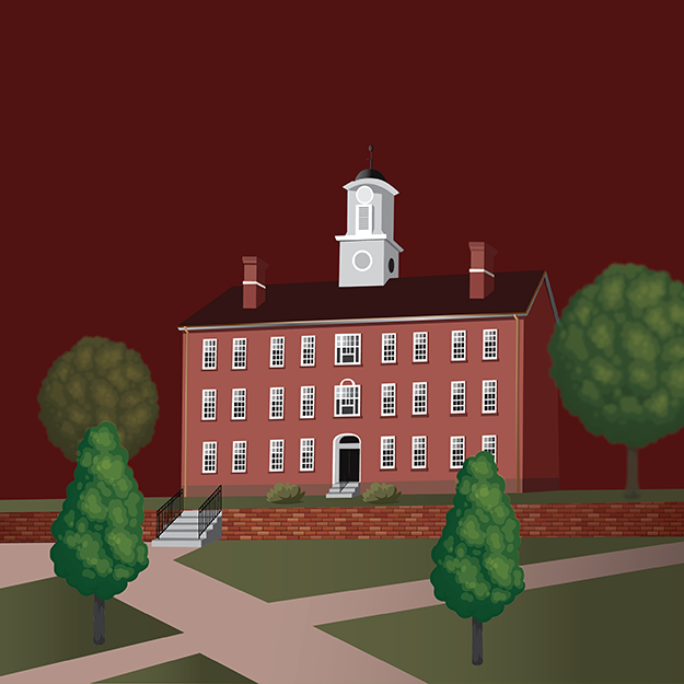 illustration of college Green of Ohio University